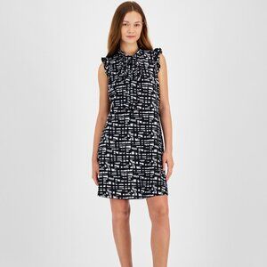 Signature by Robbie Bee Black and White Mini Dress